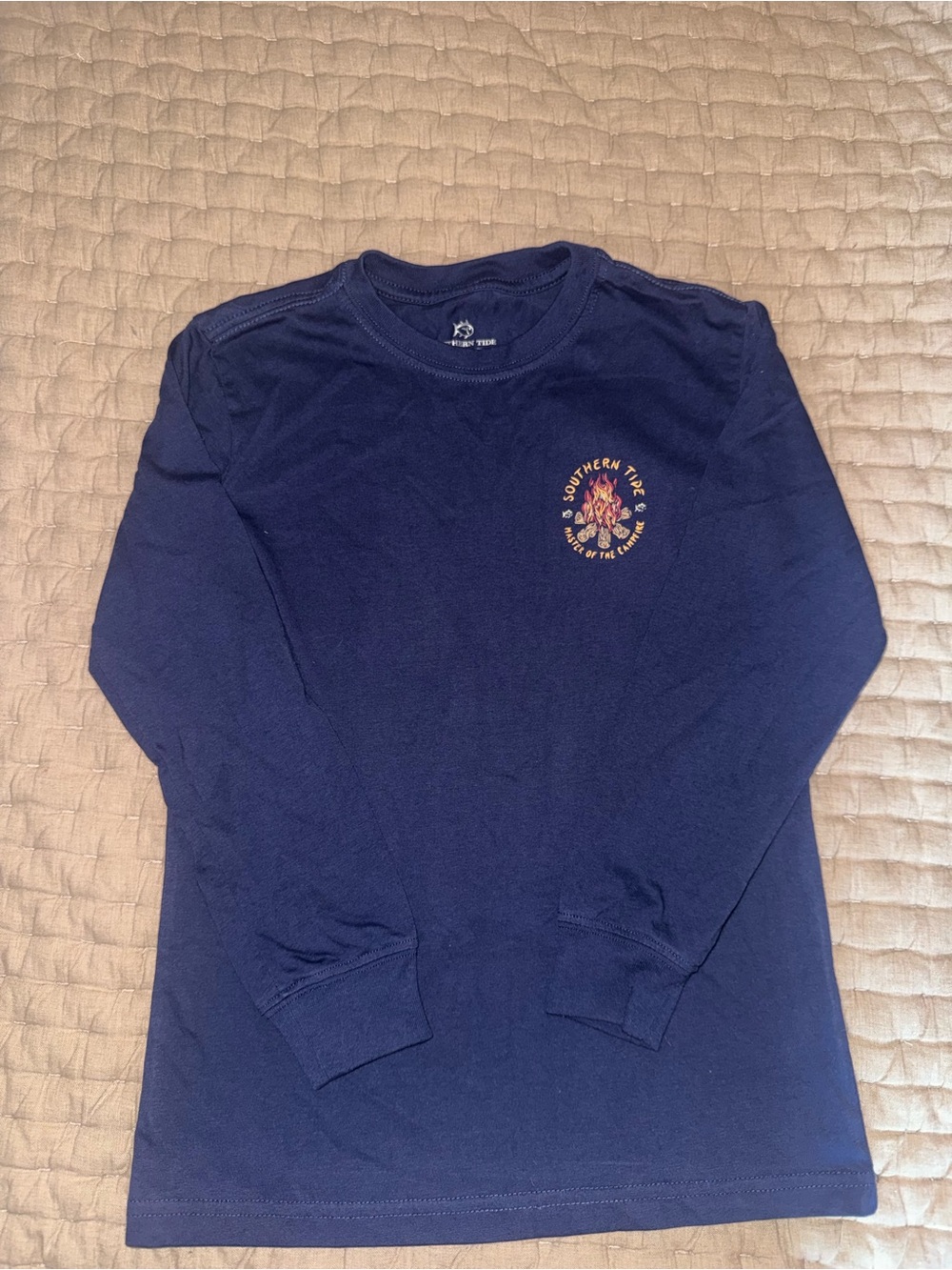 Southern Tide Boy’s Long-Sleeve T-Shirt in Navy